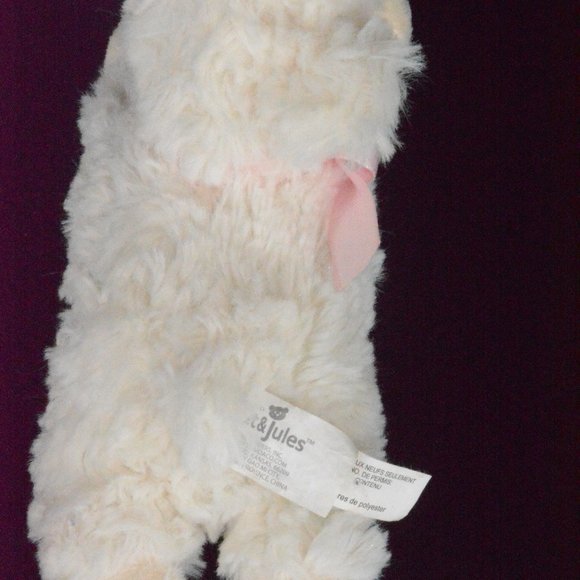 Nat & Jules Plush Ivory Lamb Rattle Soft Baby Toy - Picture 5 of 9